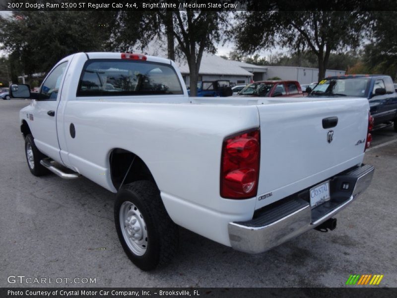 Bright White / Medium Slate Gray 2007 Dodge Ram 2500 ST Regular Cab 4x4