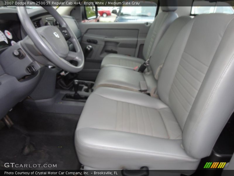 Bright White / Medium Slate Gray 2007 Dodge Ram 2500 ST Regular Cab 4x4
