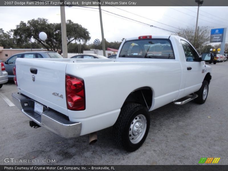 Bright White / Medium Slate Gray 2007 Dodge Ram 2500 ST Regular Cab 4x4