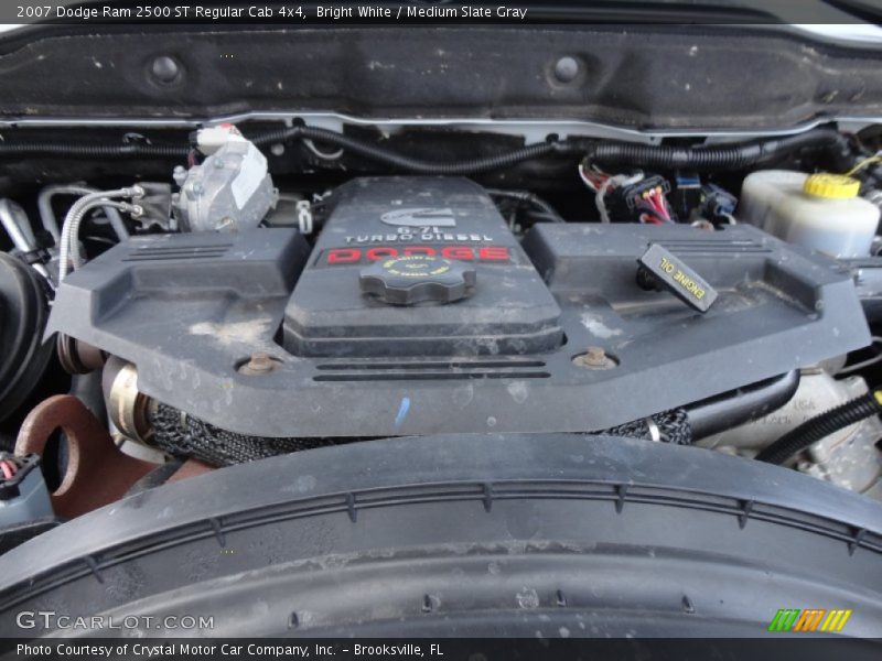 Bright White / Medium Slate Gray 2007 Dodge Ram 2500 ST Regular Cab 4x4
