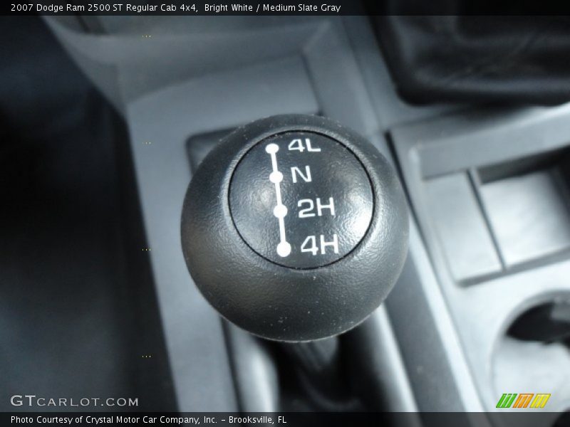 Bright White / Medium Slate Gray 2007 Dodge Ram 2500 ST Regular Cab 4x4