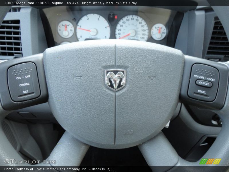 Bright White / Medium Slate Gray 2007 Dodge Ram 2500 ST Regular Cab 4x4
