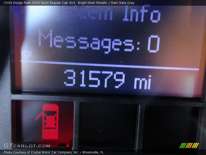 Bright Silver Metallic / Dark Slate Gray 2009 Dodge Ram 1500 Sport Regular Cab 4x4