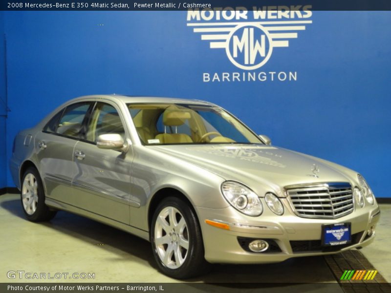 Pewter Metallic / Cashmere 2008 Mercedes-Benz E 350 4Matic Sedan