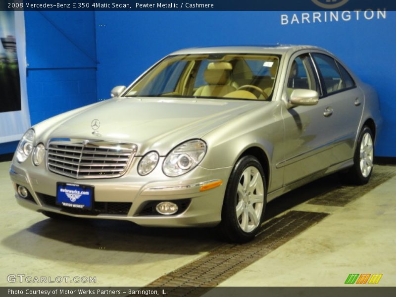 Pewter Metallic / Cashmere 2008 Mercedes-Benz E 350 4Matic Sedan