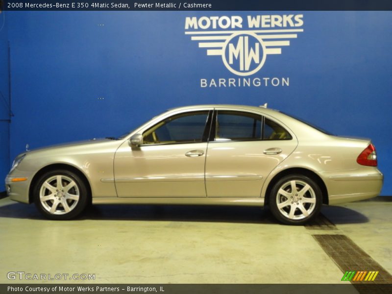 Pewter Metallic / Cashmere 2008 Mercedes-Benz E 350 4Matic Sedan