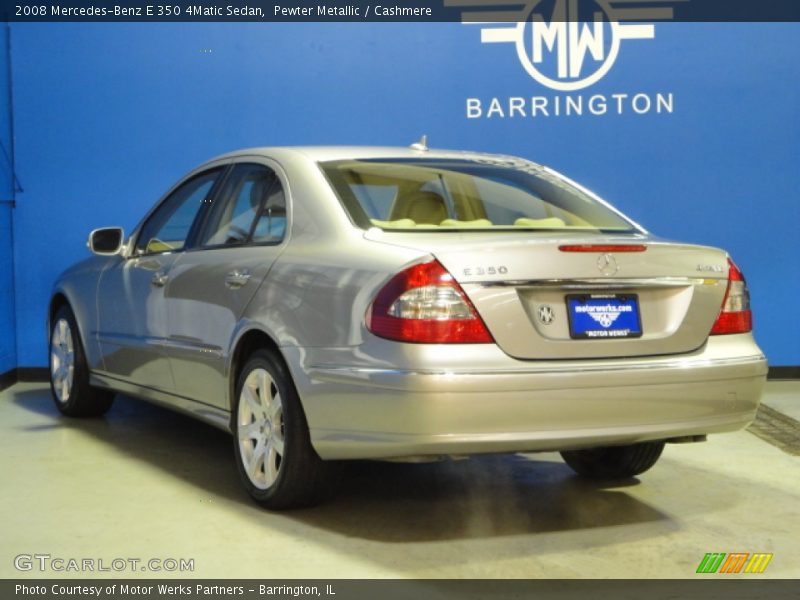 Pewter Metallic / Cashmere 2008 Mercedes-Benz E 350 4Matic Sedan
