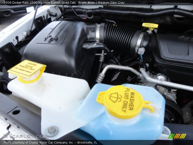 Bright White / Medium Slate Gray 2008 Dodge Ram 1500 Big Horn Edition Quad Cab