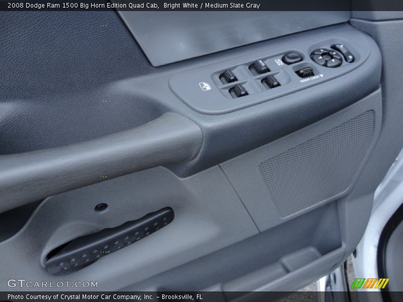 Bright White / Medium Slate Gray 2008 Dodge Ram 1500 Big Horn Edition Quad Cab