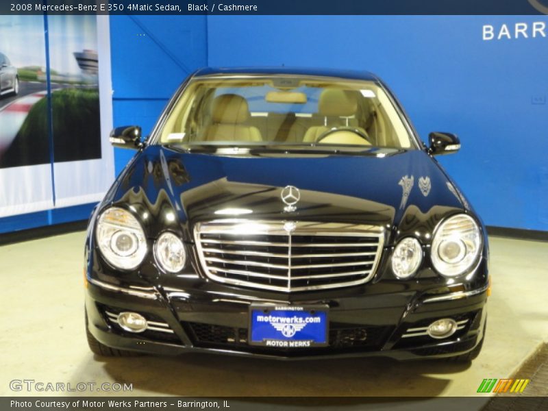 Black / Cashmere 2008 Mercedes-Benz E 350 4Matic Sedan