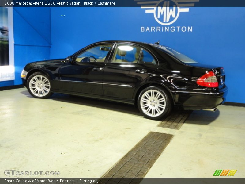 Black / Cashmere 2008 Mercedes-Benz E 350 4Matic Sedan