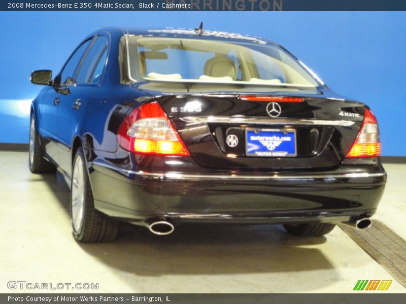 Black / Cashmere 2008 Mercedes-Benz E 350 4Matic Sedan