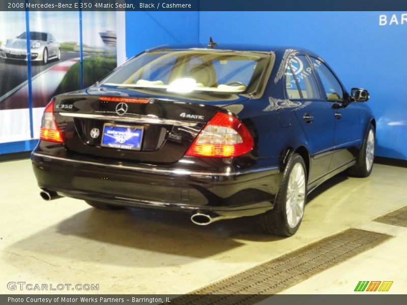 Black / Cashmere 2008 Mercedes-Benz E 350 4Matic Sedan