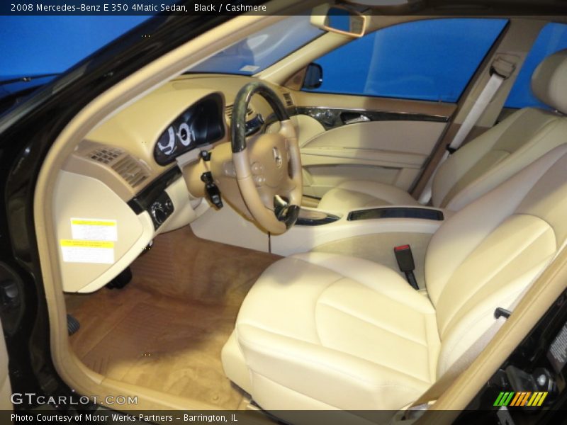 Black / Cashmere 2008 Mercedes-Benz E 350 4Matic Sedan