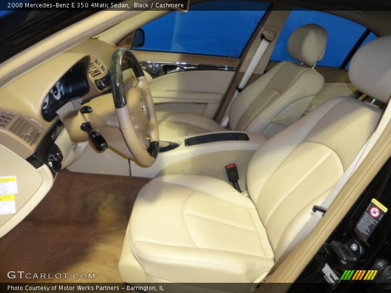 Black / Cashmere 2008 Mercedes-Benz E 350 4Matic Sedan