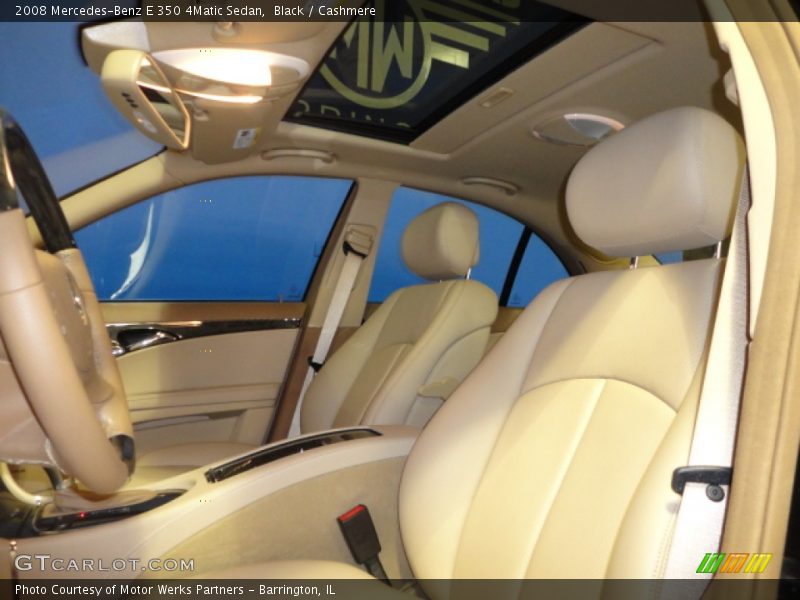 Black / Cashmere 2008 Mercedes-Benz E 350 4Matic Sedan