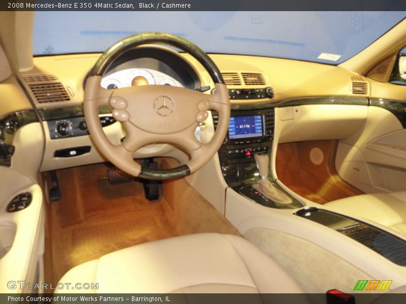 Black / Cashmere 2008 Mercedes-Benz E 350 4Matic Sedan