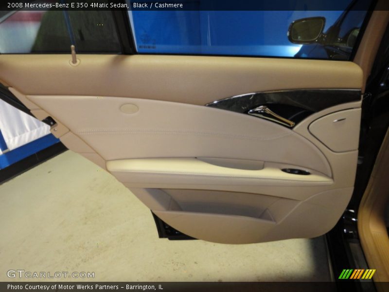 Black / Cashmere 2008 Mercedes-Benz E 350 4Matic Sedan