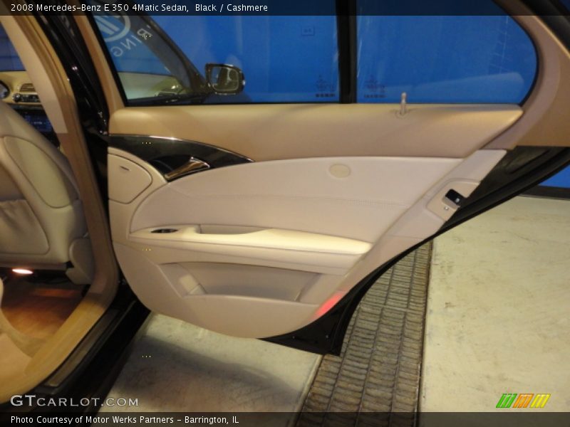 Black / Cashmere 2008 Mercedes-Benz E 350 4Matic Sedan