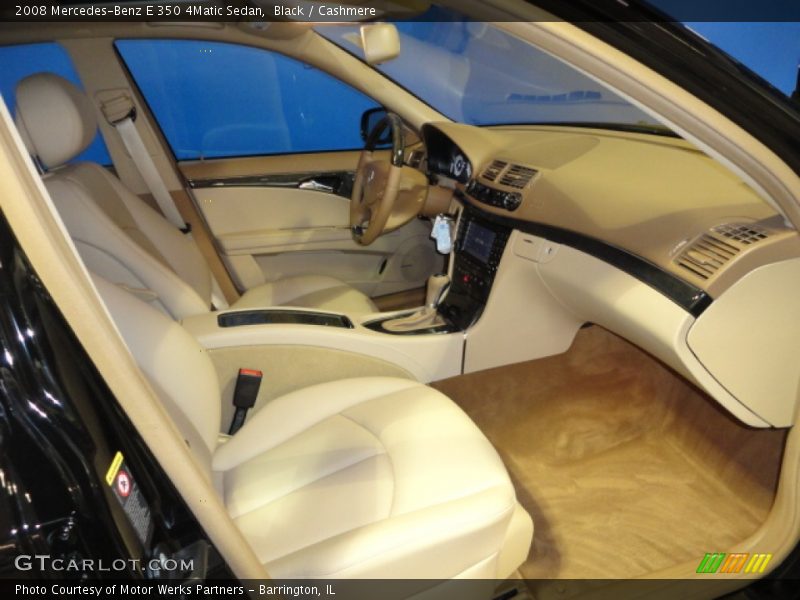 Black / Cashmere 2008 Mercedes-Benz E 350 4Matic Sedan