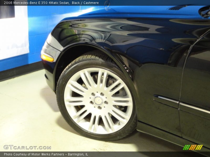 Black / Cashmere 2008 Mercedes-Benz E 350 4Matic Sedan