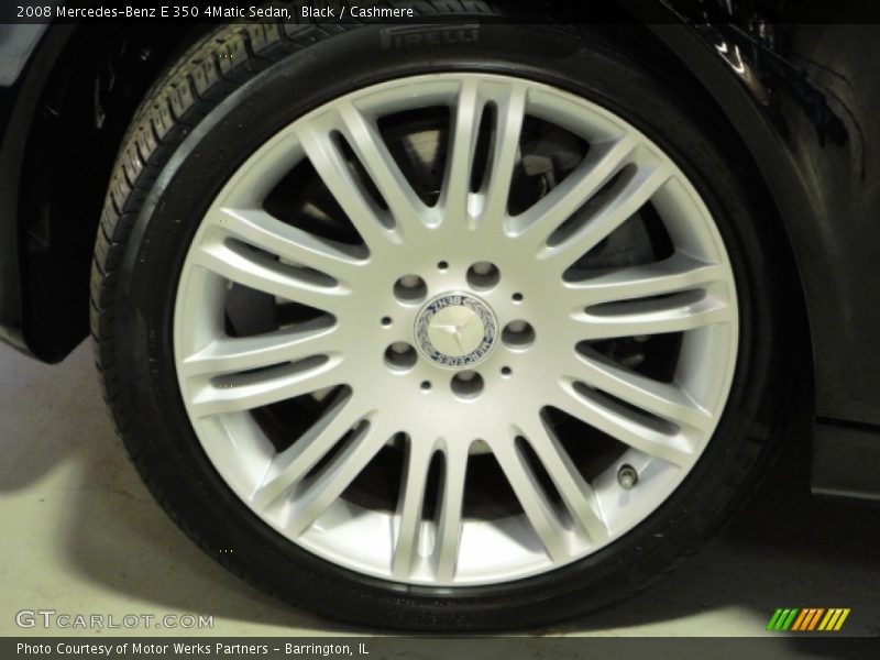 Black / Cashmere 2008 Mercedes-Benz E 350 4Matic Sedan