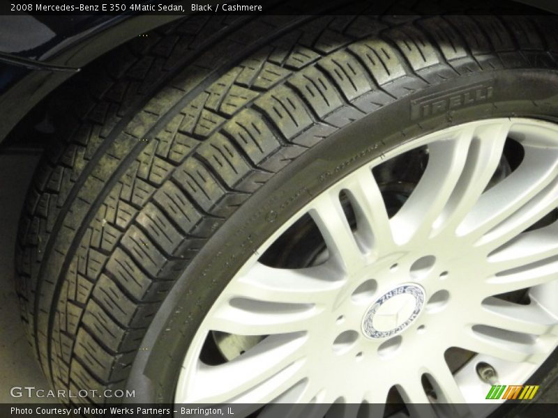 Black / Cashmere 2008 Mercedes-Benz E 350 4Matic Sedan