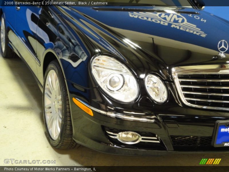 Black / Cashmere 2008 Mercedes-Benz E 350 4Matic Sedan