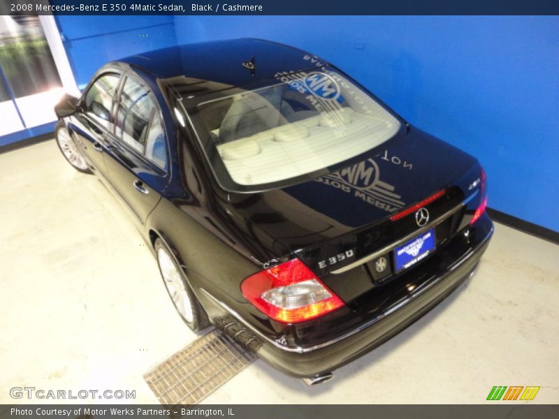 Black / Cashmere 2008 Mercedes-Benz E 350 4Matic Sedan