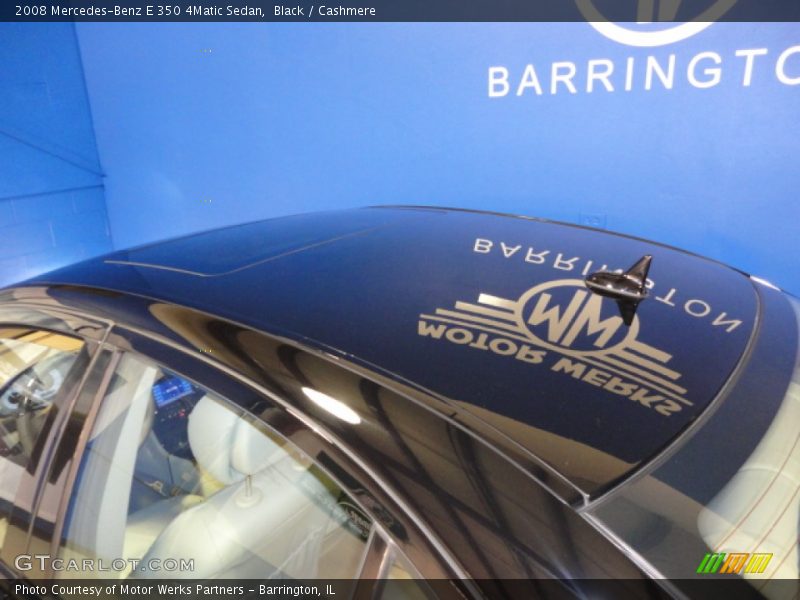 Black / Cashmere 2008 Mercedes-Benz E 350 4Matic Sedan