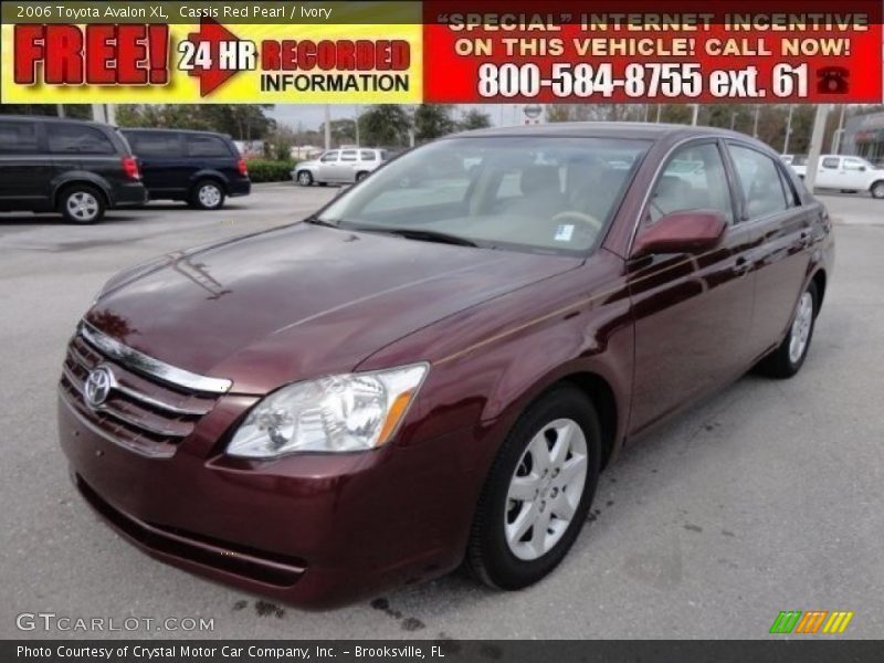 Cassis Red Pearl / Ivory 2006 Toyota Avalon XL