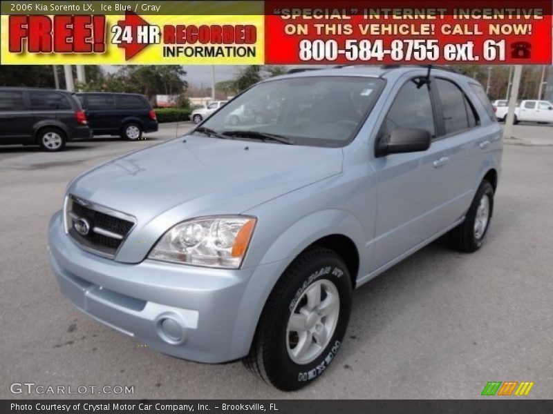 Ice Blue / Gray 2006 Kia Sorento LX