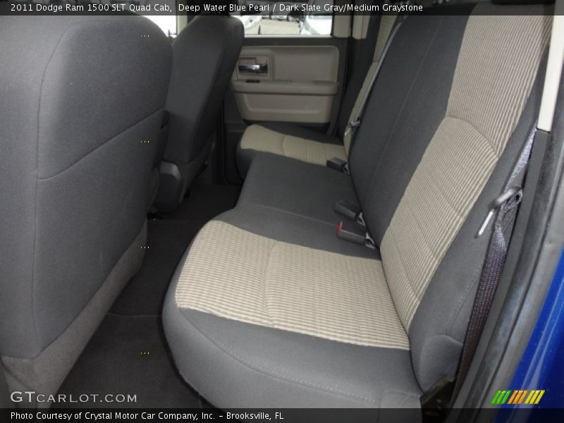 Deep Water Blue Pearl / Dark Slate Gray/Medium Graystone 2011 Dodge Ram 1500 SLT Quad Cab