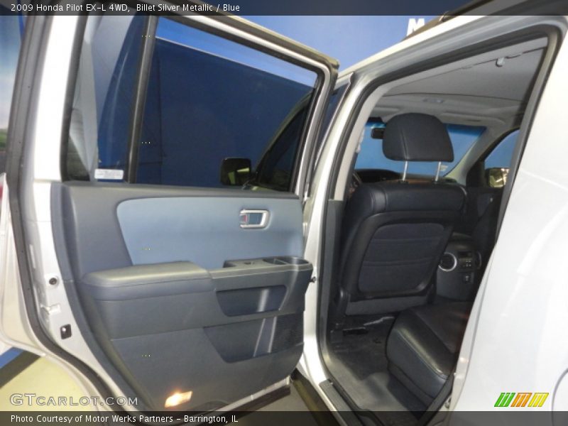 Billet Silver Metallic / Blue 2009 Honda Pilot EX-L 4WD