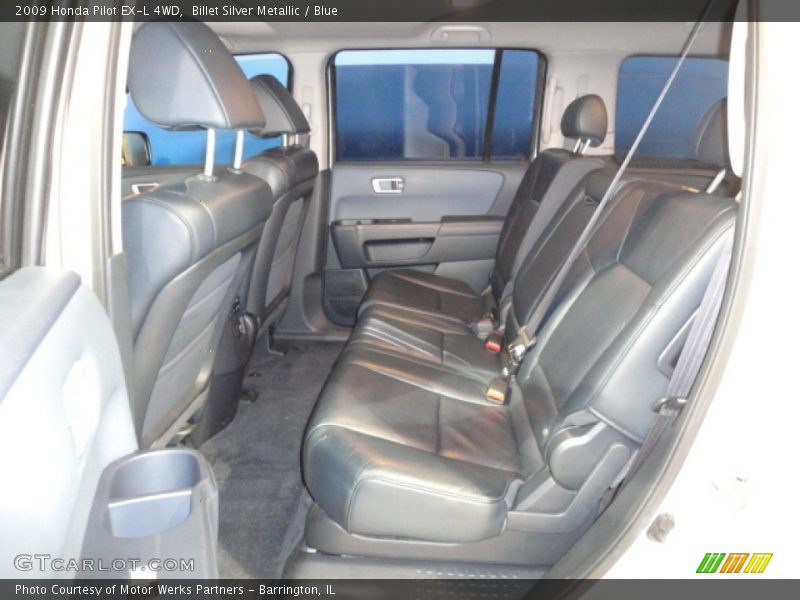 Billet Silver Metallic / Blue 2009 Honda Pilot EX-L 4WD