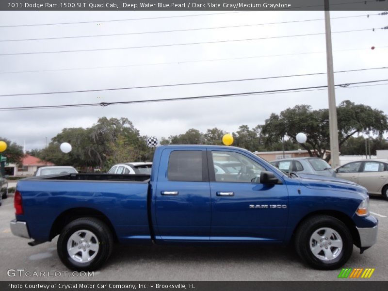 Deep Water Blue Pearl / Dark Slate Gray/Medium Graystone 2011 Dodge Ram 1500 SLT Quad Cab