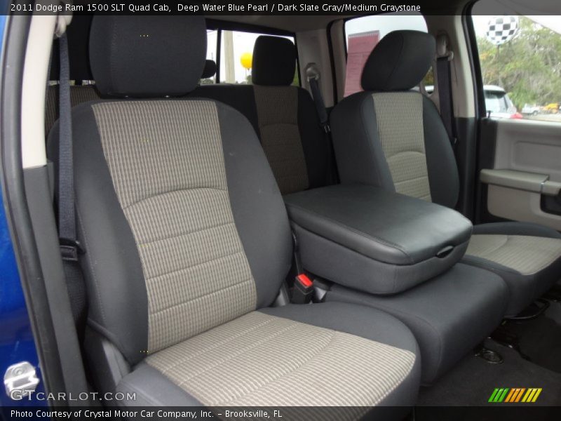 Deep Water Blue Pearl / Dark Slate Gray/Medium Graystone 2011 Dodge Ram 1500 SLT Quad Cab