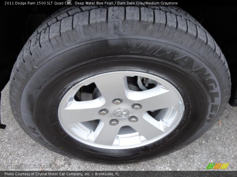 Deep Water Blue Pearl / Dark Slate Gray/Medium Graystone 2011 Dodge Ram 1500 SLT Quad Cab