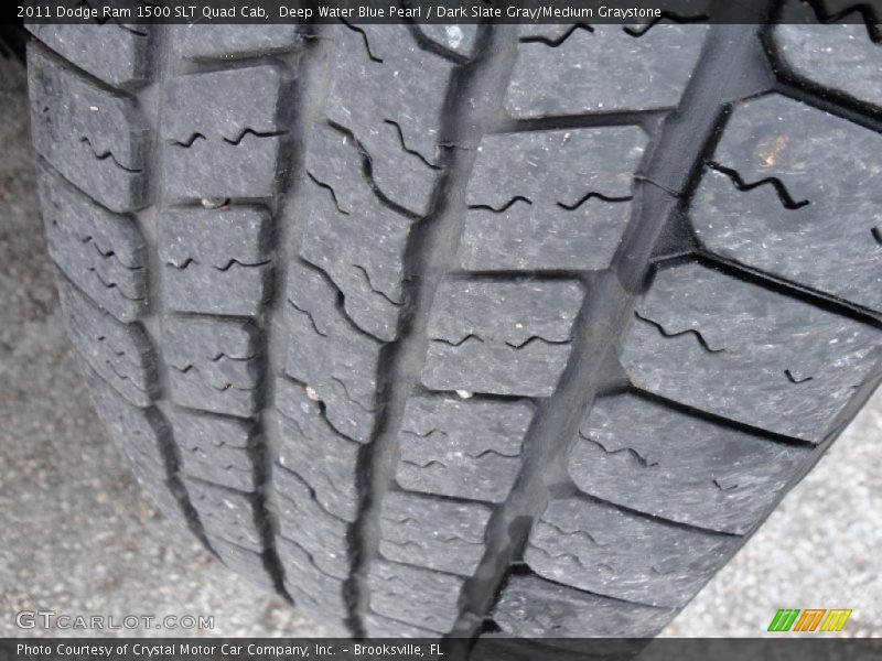 Deep Water Blue Pearl / Dark Slate Gray/Medium Graystone 2011 Dodge Ram 1500 SLT Quad Cab