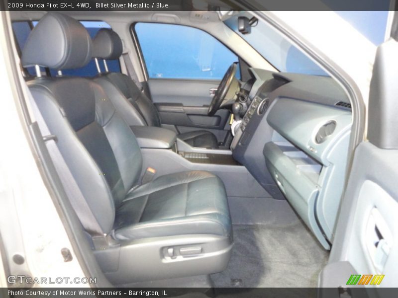 Billet Silver Metallic / Blue 2009 Honda Pilot EX-L 4WD