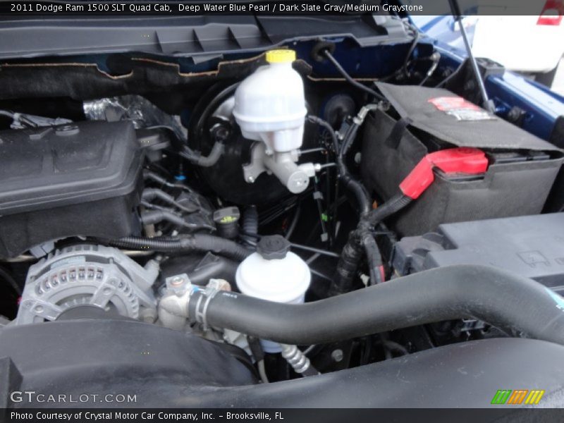 Deep Water Blue Pearl / Dark Slate Gray/Medium Graystone 2011 Dodge Ram 1500 SLT Quad Cab