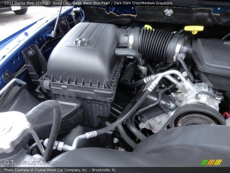 Deep Water Blue Pearl / Dark Slate Gray/Medium Graystone 2011 Dodge Ram 1500 SLT Quad Cab