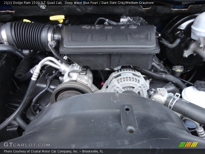 Deep Water Blue Pearl / Dark Slate Gray/Medium Graystone 2011 Dodge Ram 1500 SLT Quad Cab