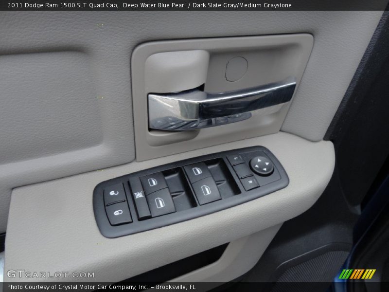 Deep Water Blue Pearl / Dark Slate Gray/Medium Graystone 2011 Dodge Ram 1500 SLT Quad Cab