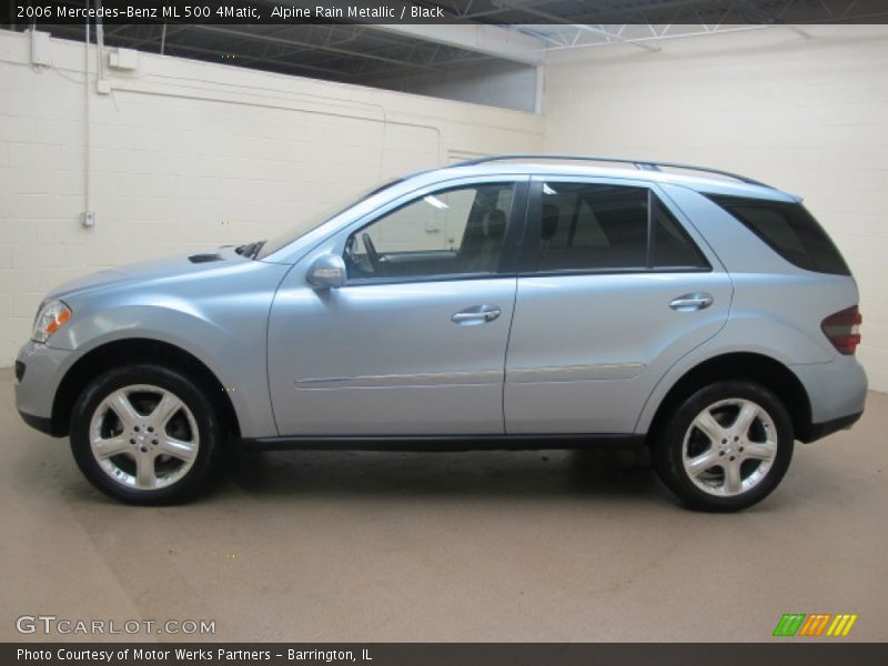 Alpine Rain Metallic / Black 2006 Mercedes-Benz ML 500 4Matic