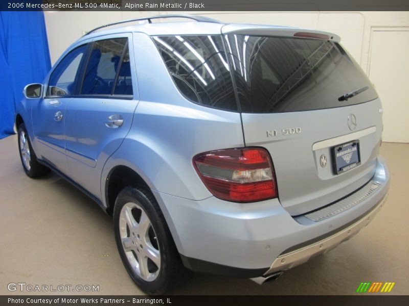 Alpine Rain Metallic / Black 2006 Mercedes-Benz ML 500 4Matic
