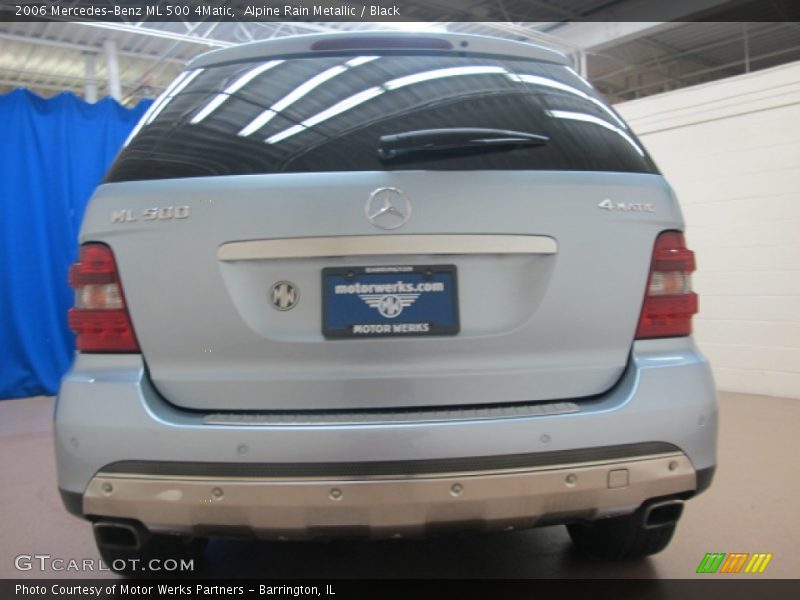 Alpine Rain Metallic / Black 2006 Mercedes-Benz ML 500 4Matic