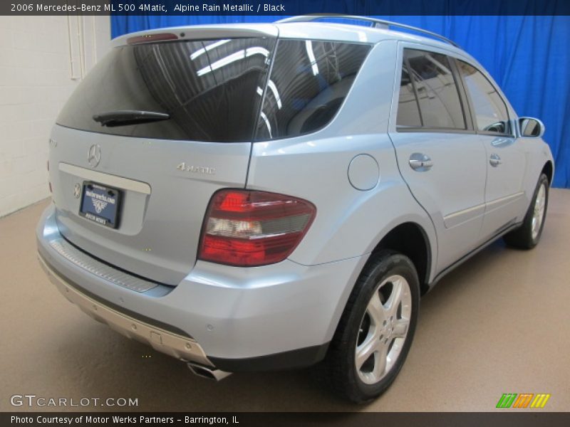 Alpine Rain Metallic / Black 2006 Mercedes-Benz ML 500 4Matic