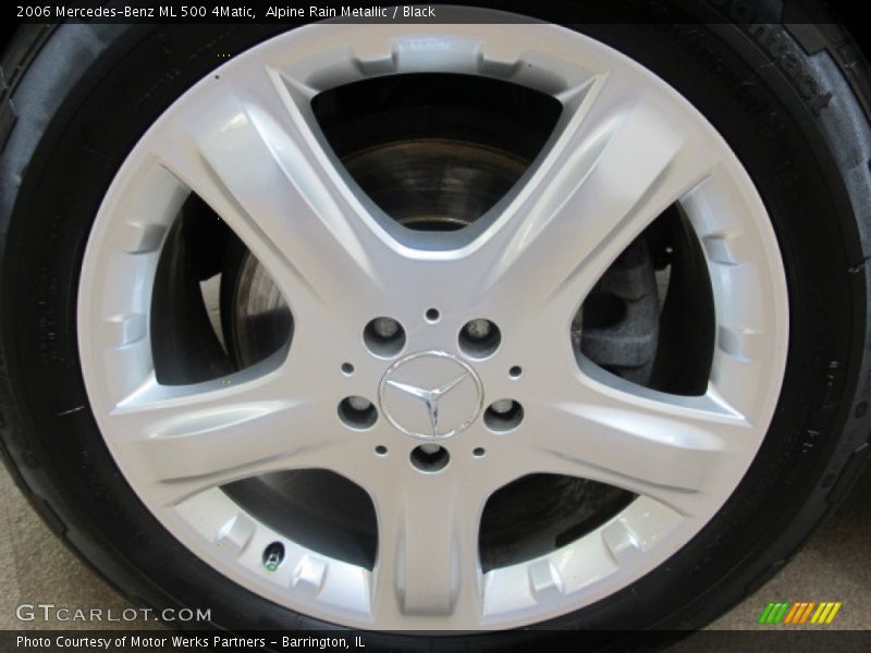 Alpine Rain Metallic / Black 2006 Mercedes-Benz ML 500 4Matic