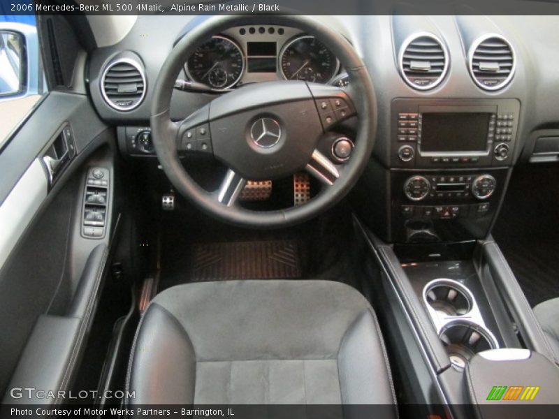Alpine Rain Metallic / Black 2006 Mercedes-Benz ML 500 4Matic